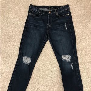 7 for All Mankind Josefina Distressed Skinny Jean
